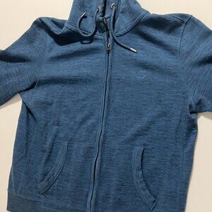 Fat Face Hoodie Full Zip Sweatshirt Outdoor Casual Blue Men's size XXL
